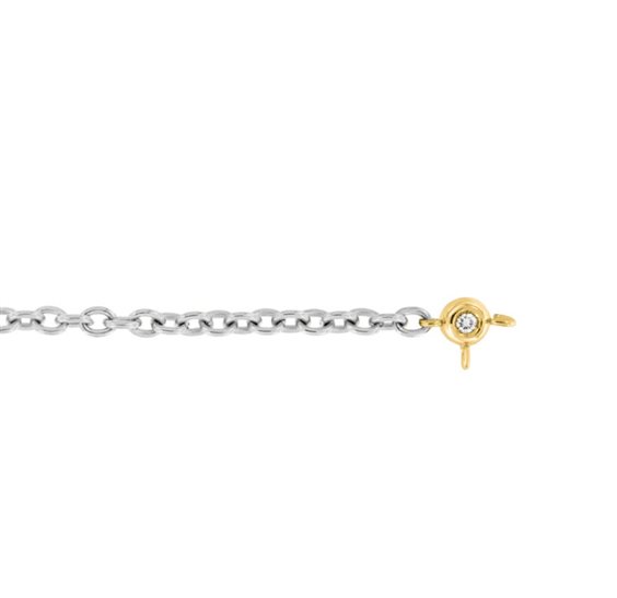 Bracciale Dédié in Titanio Diamante Lab Grown 0.02 Ct BRD2610 DL 925 GI - BRD2610 DL 925 GI